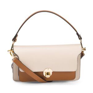 ISADORA Made In Italy Leather East West Struct Crossbody